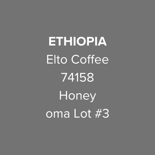 Ethiopia Elto Coffee Sidama Sama Station 74158 Honey oma Lot #3