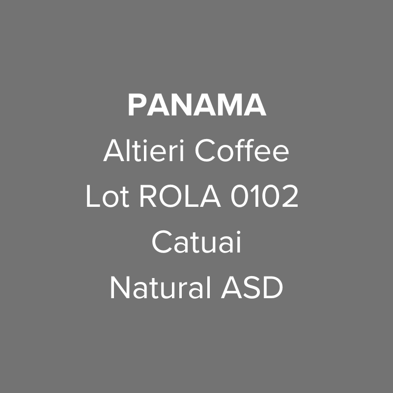 Panama Altieri Coffee Catuai Natural ASD Lot ROLA 0102
