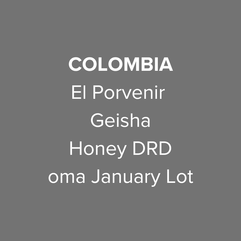 Photo of Colombia El Porvenir Geisha Honey DRD oma January Lot
