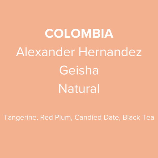 Colombia Huila Alexander Hernandez Geisha Natural